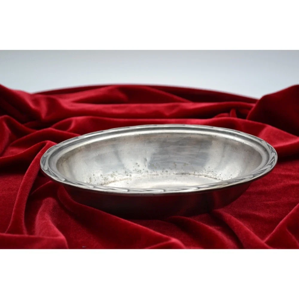 Hotel‎ Edison New York Silver Plated Dish 7in International Silver Co 05036 Oval